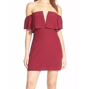 Lovers + Friends Off Shoulder Mini Dress